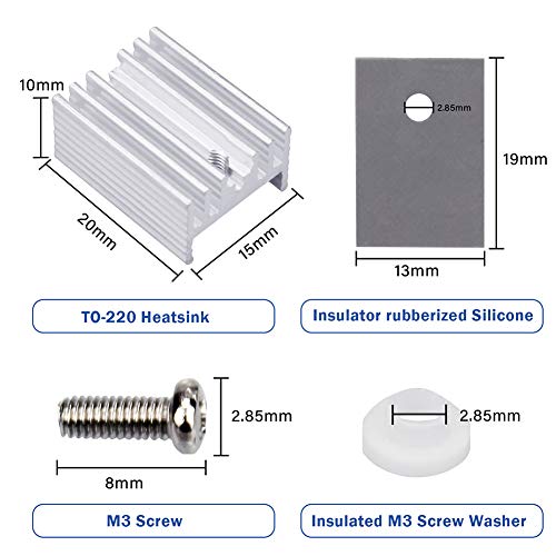 WayinTop 10 Set Dissipatore Termico Alluminio