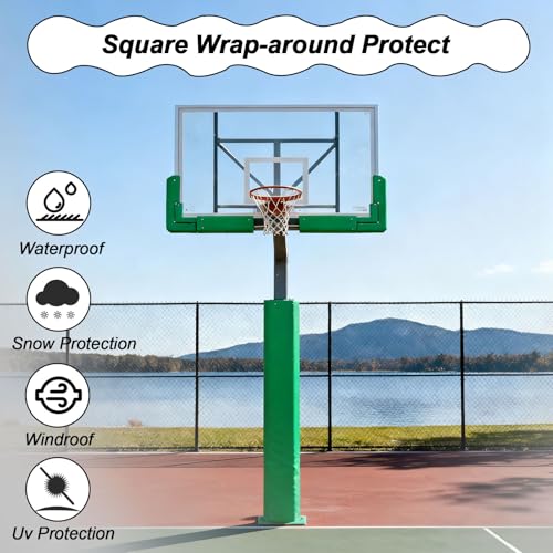 Funda para poste de baloncesto acolchada y resistente a la intemperie 3