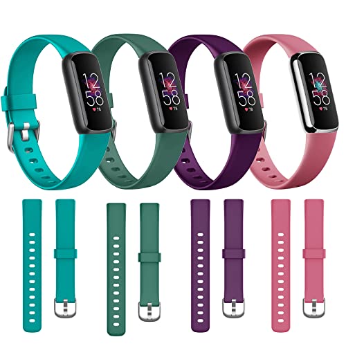 SZBAMI 4�{�p�b�N �o���h Fitbit Luxe�Ή� ���߉\�ȃV���R�����X�|�[�c�����p�o���h �_��Șr���v Luxe�X�g���b�v���X�g�o���h �j�����p �h���E�H�b�`�X�g���b�v L�T�C�Y