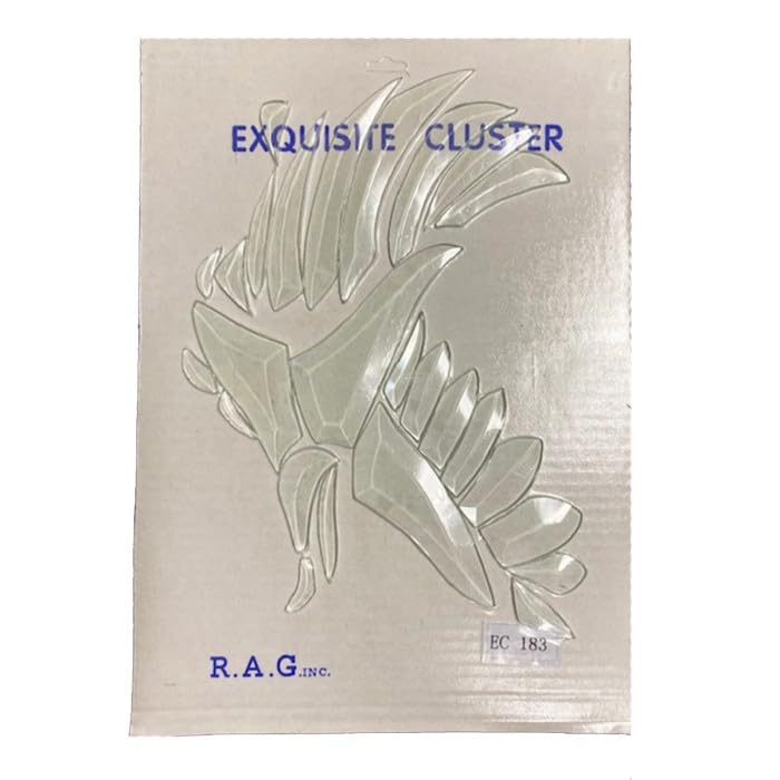 11" X 9-1/8" Exquisite Clear Glass Eagle Bevel Cluster EC183