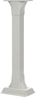 Architectural Mailboxes Callaway Aluminum Mailbox Post, Compatibility Code A, B, C, D, CP00WAM, White