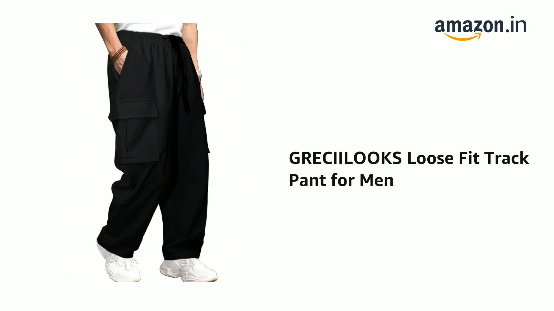 GRECIILOOKS Men's Regular Fit Low Rise Polyester Cargos | Cargo