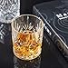 KANARS Whiskey Glasses Set of 4, 10 Oz Old Fashioned Bourbon Glass for Men Dad, Rocks Barware Lowball Tumblers for Scotch, Malt, Vodka, Cocktail and Irish Whisky Drinking