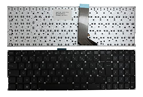 Clavier ordinateur portable ASUS K555 remplacement AZERTY français noir