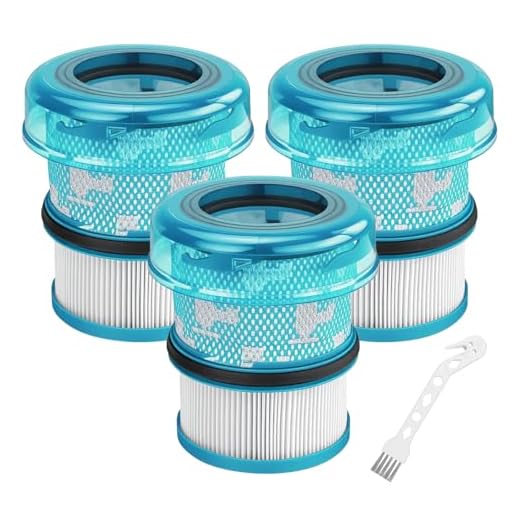 HEPA-Filter für Dyson V16 Piston Animal, Filterersatz für Dyson V16 Piston Animal Submarine DS60 Nass- und Trockensauger, 3 Filter, 1 Reinigungsbürste