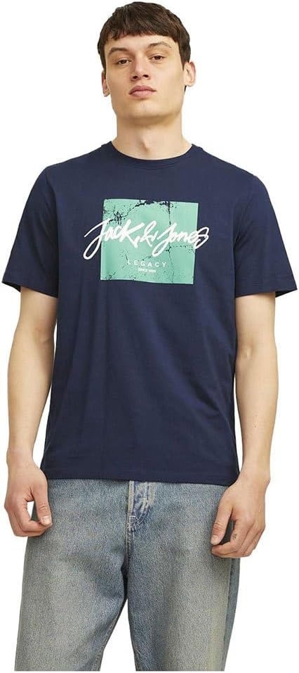 JACK & JONES Jjsully Tee: Maglietta Uomo Girocollo Cotone, Taglio Normale - 2
