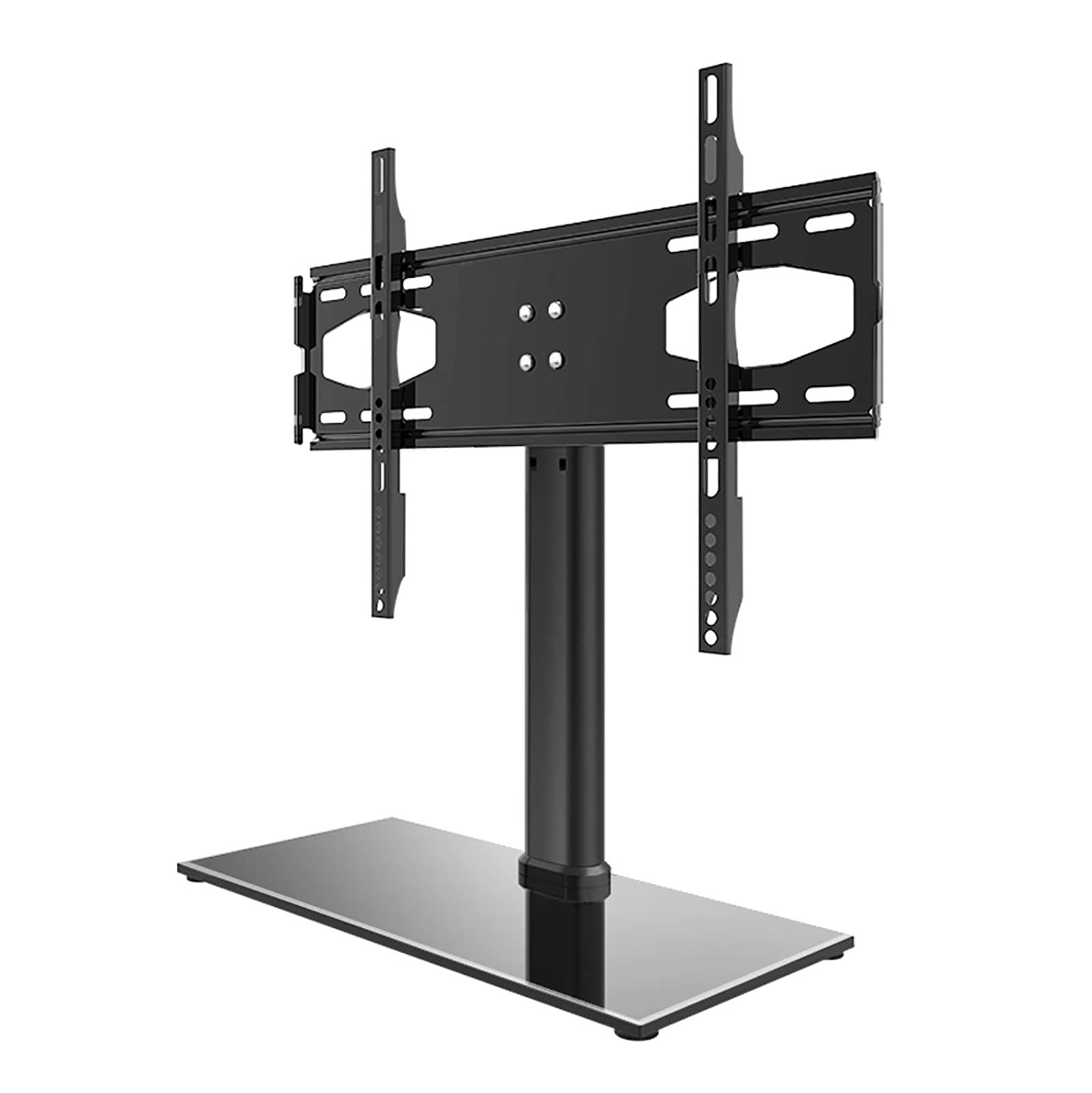 Support mural pour téléviseur LED avec hauteur réglable 3 vitesses et verre