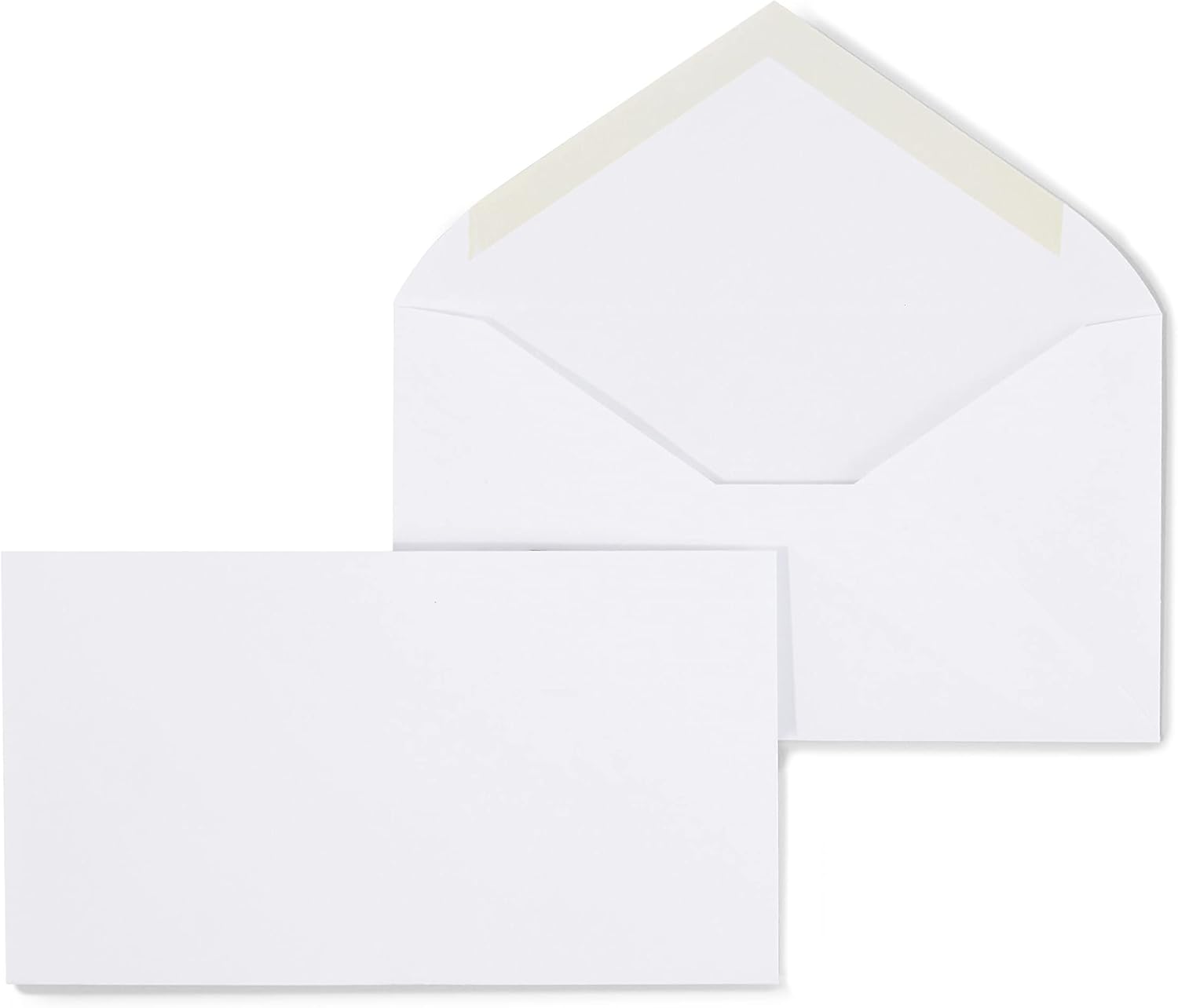 Staples #6 White Gummed Business Envelopes, 3 5/8" x 6 1/2", Standard Office Mailing Envelopes, 1000/Carton