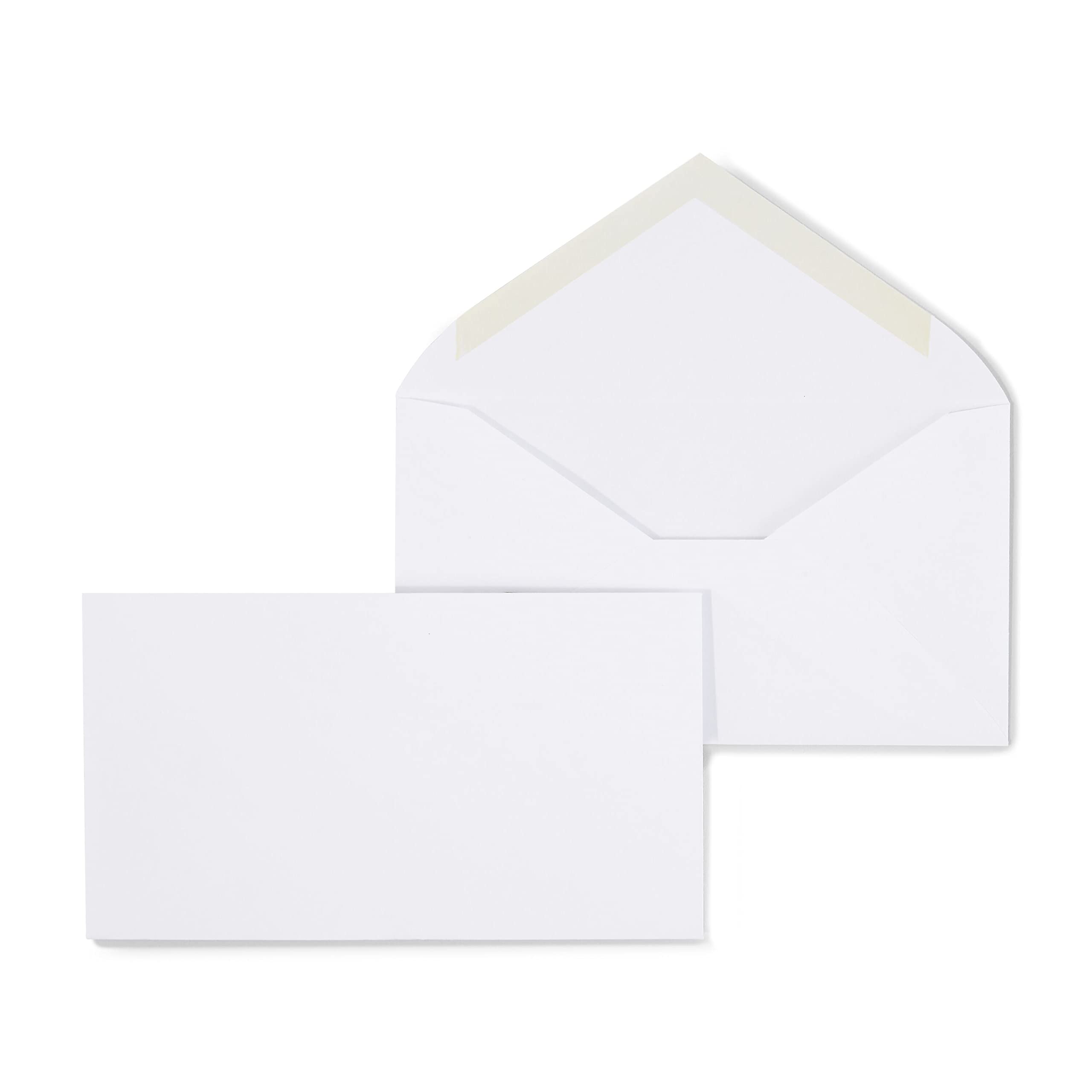 Staples Gummed #6 Business Envelopes, 3 5/8-inch x 6 1/2-inch, White, 1000/Carton (ST187005N-CCVS)