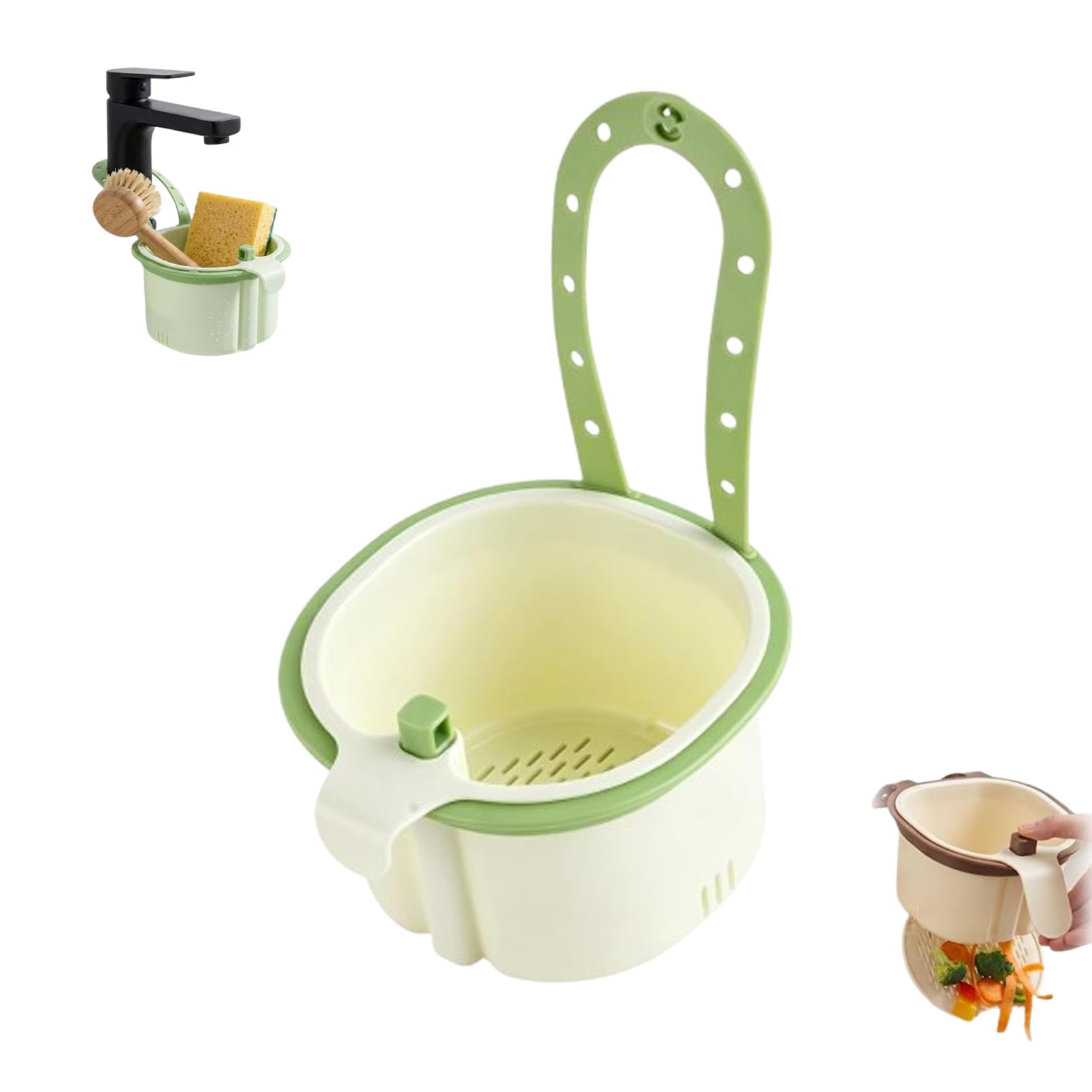 Hanging Sink Drain Basket for Kitchen, Strainer