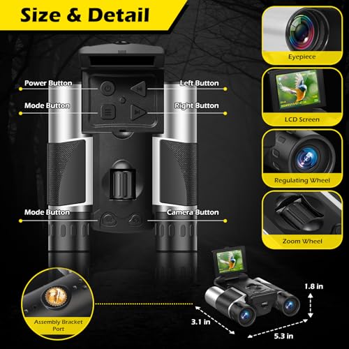 Eoncore UN10-PRO 2 Inch Lcd Hd Digital Binoculars With Camera 10X Optical Zoom 8X Digital Zoom thumb #4