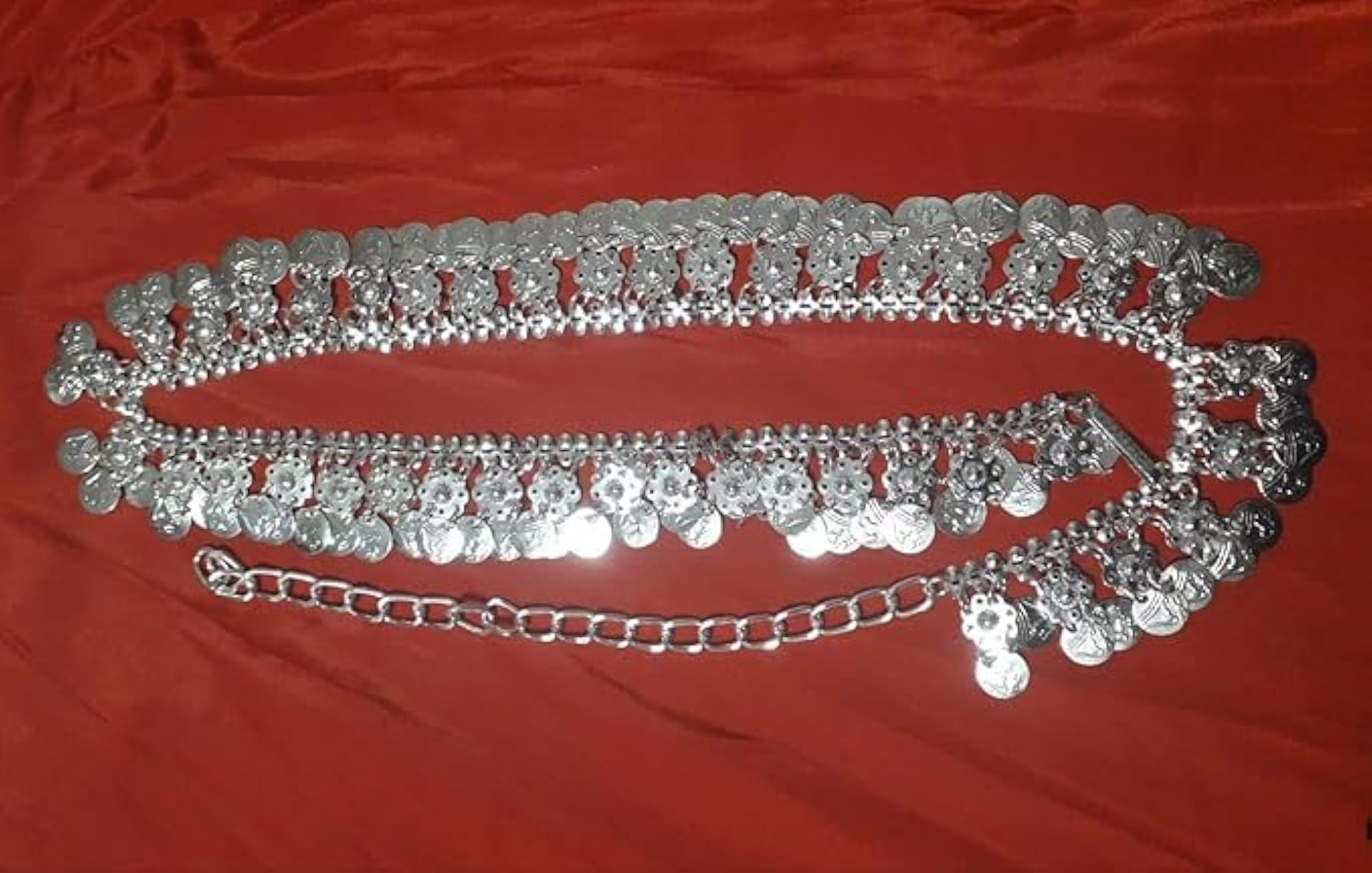 Silver Ethnic Kamarband Jewellery for Girls, Free Size