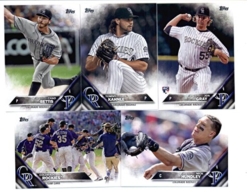 2016 Topps Baseball Series 1 Colorado Rockies Team Set of 10 Cards (SEALED): Nolan Arenado(#12), Dustin Garneau(#51), Jorge De La Rosa(#87), Charlie Blackmon(#93), Ben Paulsen(#108), Chad Bettis(#149), Colorado Rockies(#202), Tommy Kahnle(#245), Jon Gray(#284), Nick Hundley(#289) SHIPPED IN PROTECTIVE STORAGE CASE