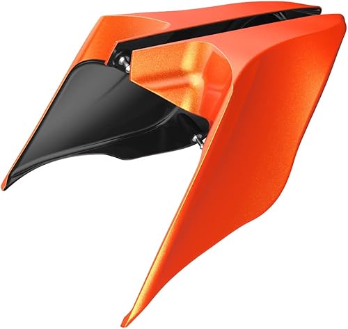 Miniatura 122 de Advanblack Barracuda - Cubiertas laterales estiradas plateadas (brillantes), paneles extendidos para Harley Touring Street Glide Road Glide Electra