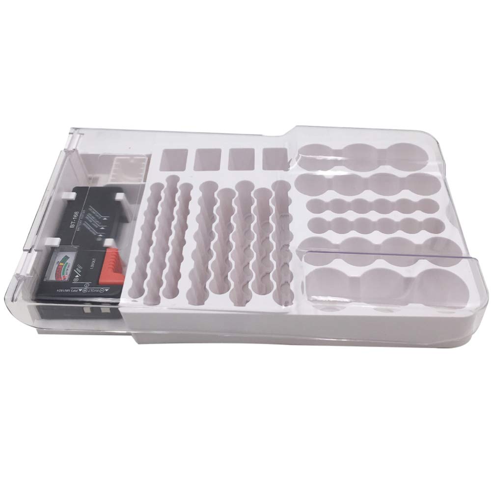 Testeur de Batterie Portable en Abs Blanc pour Capacité et Tension