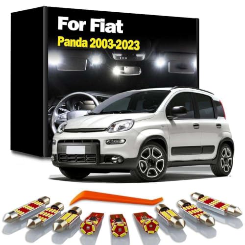 Kit de luces LED interiores para Fiat Panda de 2003 a 2023 en color blanco