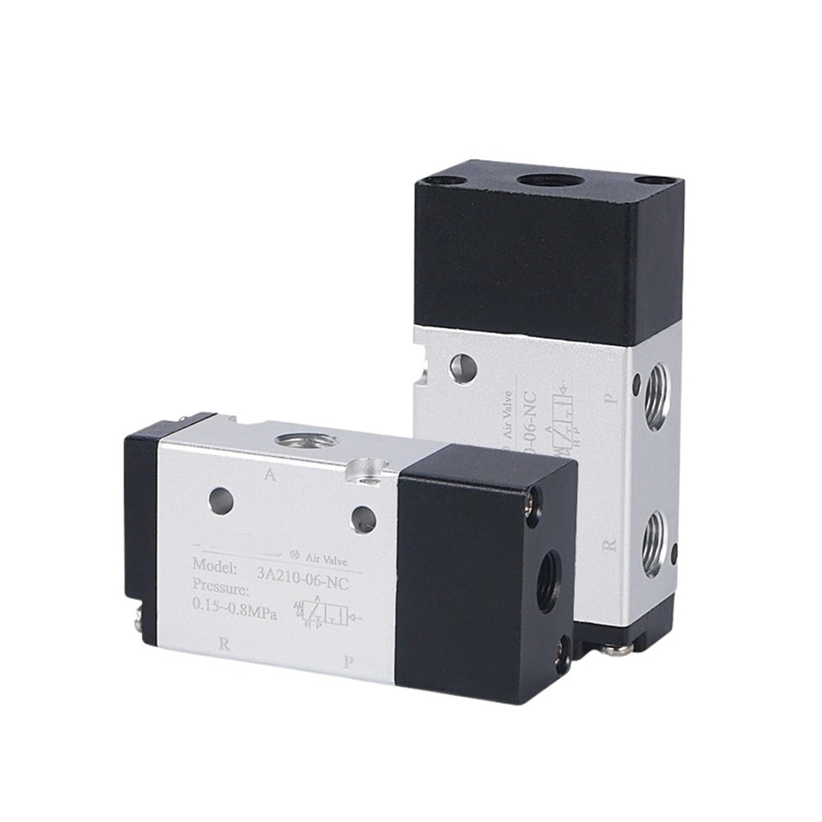 Válvula de control neumática de 3 vías y 2 posiciones serie 3A para automatización industrial