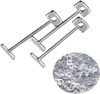 200 Pcs 1/16" 1.5mm Replacement Steel Needles for Flooring Wall Tile Leveling System, Leveler Replaceable Pin Reusable Spare Steel Pin Tiling Construction Tools for Builing Walls & Floors