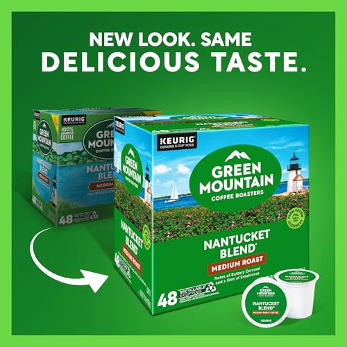 Green Mountain Coffee Roasters Nantucket Blend, Single-Serve Keurig K-Cup Pods, Medium Roast Coffee Pods, 48 Count
