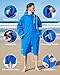 Owntop Warm Waterproof Swim Parka Warm Swim Parka Kid Youth Adult- Oversized Windproof Surf Poncho- Changing Robe Men and Women