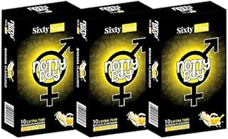 NottyBoy Tropical Luscious Banana Fruit Flavored Condoms For Men - 30 Count