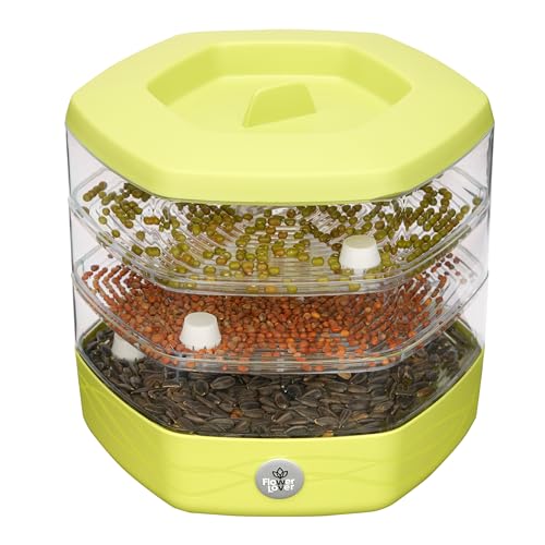 Garronda Torre di germogli con 3 Livelli Germinatori per Semi Germogliatore per Germogli GD-0074 (Avocado, 170x170x150 cm)