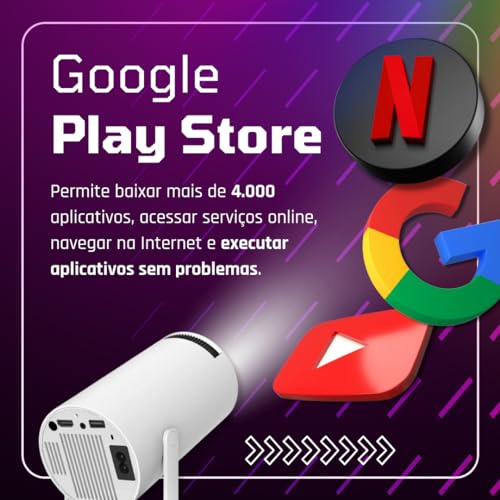 Mini Projetor Portatil 5g Wifi 6 Bluetooth 5.0 Android 11 HY300 Projetor 4K 1080 Full HD Suporte 800