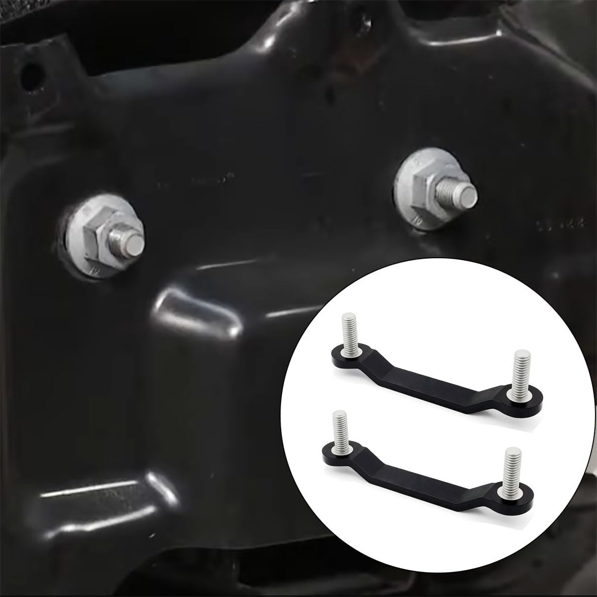 2Pcs Truck Front Bumper Inner Bracket Mounting Plate Retaining Stud Left Right Compatible with Ford F-150 2015-2020 FL3Z-17C886-A FL3Z17C886A Driver Passenger Side