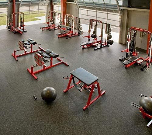 Miniatura 4 de American Floor Mats - Rollos de goma gruesos de color intenso de 38 pulgadas (20%), colchonetas protectoras para ejercicio, suelo de goma para