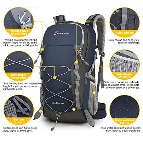 MOUNTAINTOP Zaino Trekking di 40 Litri Zaino da