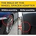 KJWPYNF Car Wheel Spacers Adapter for OPEL Astra Ampera-E for Mokka for Cascada for Crossland X 2Pieces 15/20/25/30/35mm PCD 5x105 CB 56.6mm Wheel Spacer Adapter 5 Lug Suit