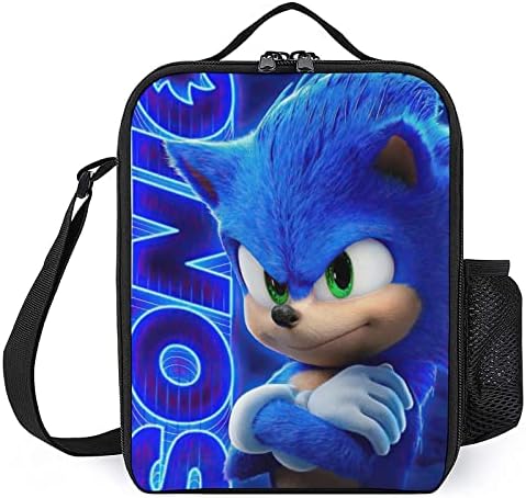 Jpsxnwv Cartoon Lunch Box for Boys Girls, Insulated Reusable Durable Lunch Bag, Portable Cooler Lunchbox For Hiking Beach Camping