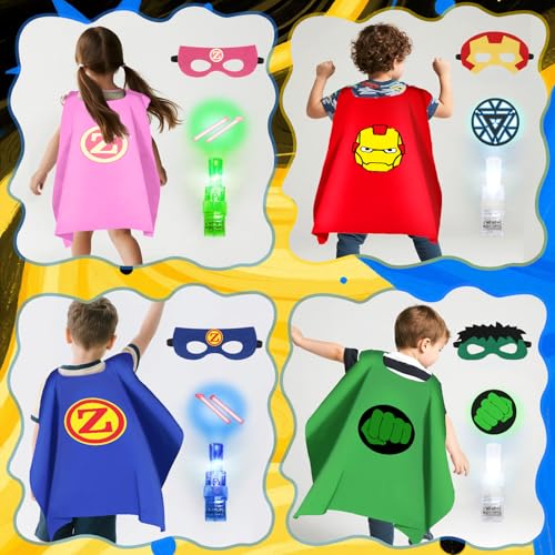 KUBUSFLY Capa de Superhéroe para Niños 8 pzas miniatura 3