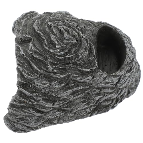 GALPADA Box Reptile Shelter Cave Turtle Cave with for Indoor Pets Basking Platform Unique Decor for Reptile Environments