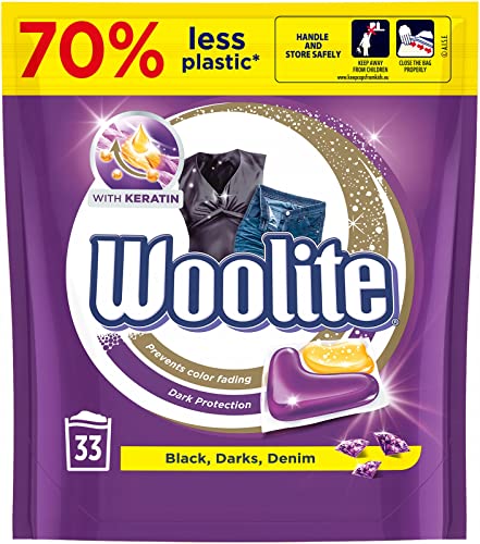 Woolite Gell Capsules for Dark Wash with Keratin 33-Piece