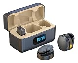 Microfone de Lapela Sem Fio Tipo C Kit Duplo com Case de Carregamento Compatível com iPhone 15/16 Android USB-C e Notebooks IA Antirruído, Gravações, Vídeo Aulas Online (Preto)