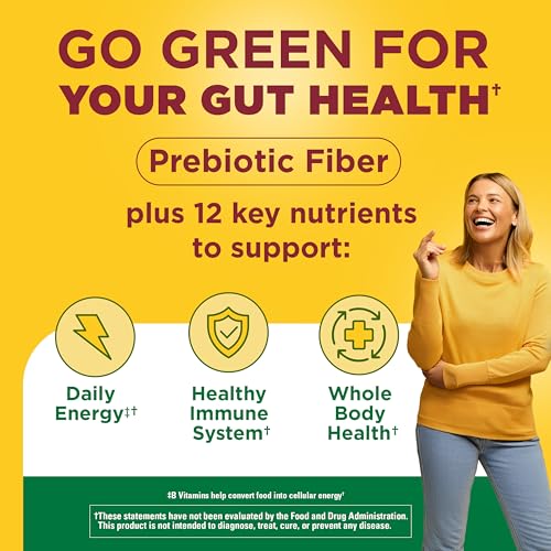Nature Made Super Greens Powder with Prebiotic Fiber Drink Mix, 6.61 oz - image 2