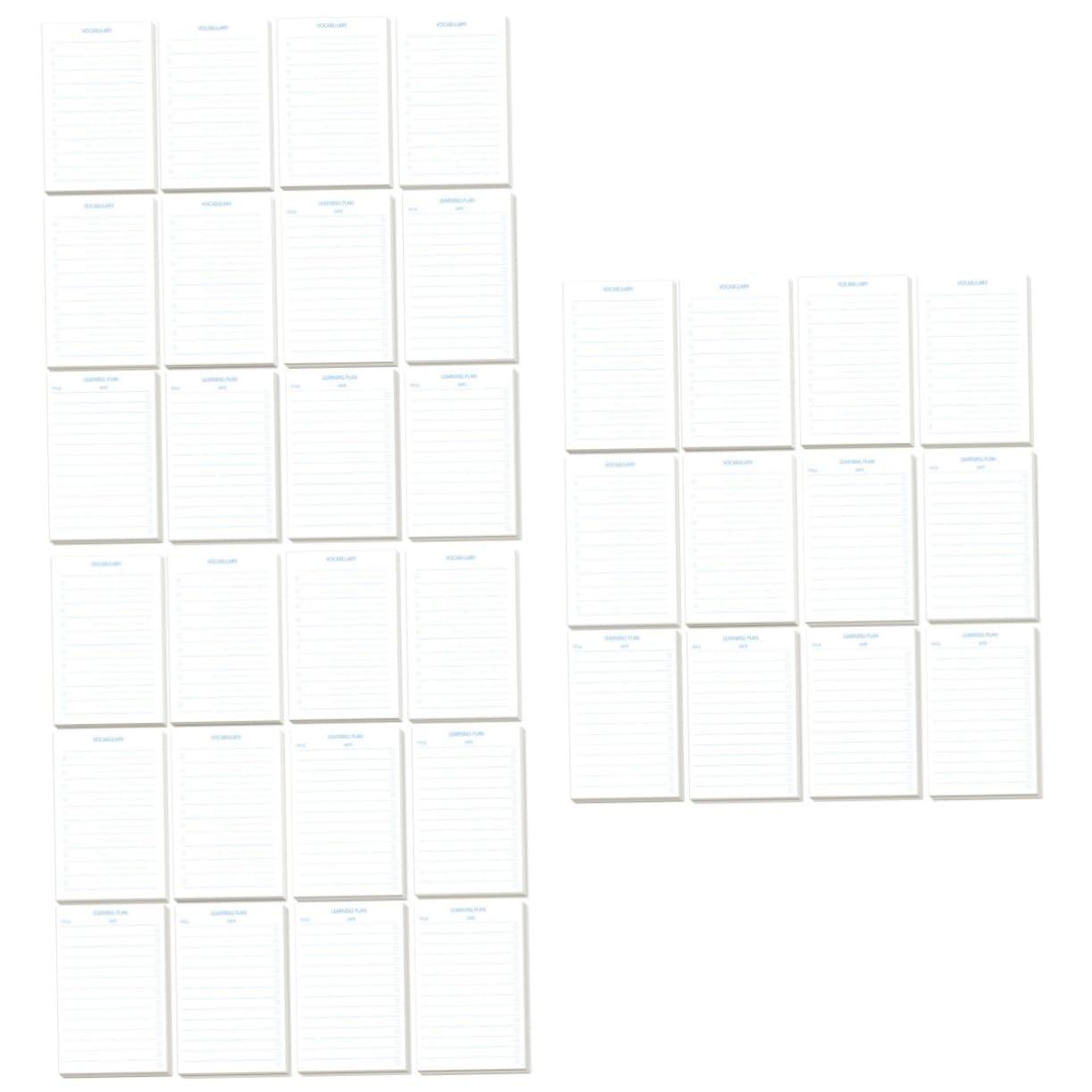 HOMSFOU 3 Pezzi Quaderni Portatili Multifunzionali per Memo Pads Taccuini Compatti per Ufficio e Scuola per Note e Pianificazione