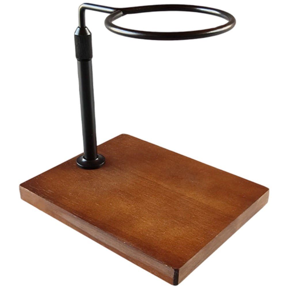 Sslvya Pour over Coffee Stand, Wooden Dripper Stand for Pour over Coffee Station, Compatible with Coffee Kettle & Filter, Multi-functional Coffee Maker Base