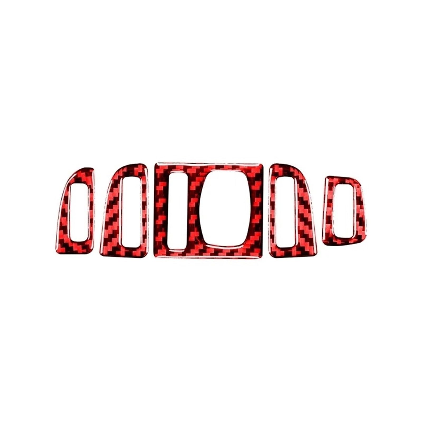 Car Interior Moulding Trim for BMW 5 Series F10 F18 2011-2017 Accessories Interior Car Air Outlet Air Volume Adjustment Trim Frame Stickers Interior Accessories(RED,RHD)
