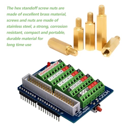 680 Stück Mainboard Abstandshalter, Robust und Einfach zu Bedienen, M3 Abstandshalter, Breites Anwendungsspektrum, Messingschraube, für Elektronik und Elektrogeräte (Durchschnittsgröße)