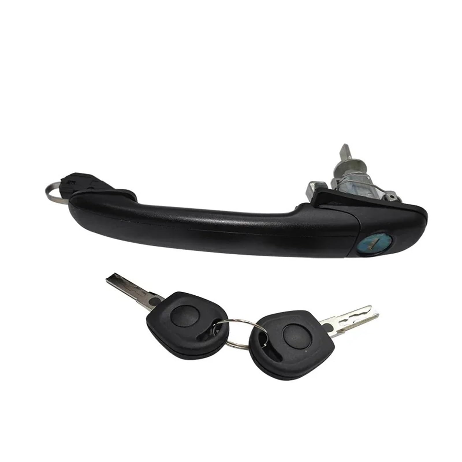 Vavgkdkpzb 1 Piece Replacement Car Exterior Door Handle For Seat For Alhambra 1996-2010 6K0837205 6K0837206 33Mm Pin Length Front Left Right Door Handle With Lock Barrel(1 Piece)