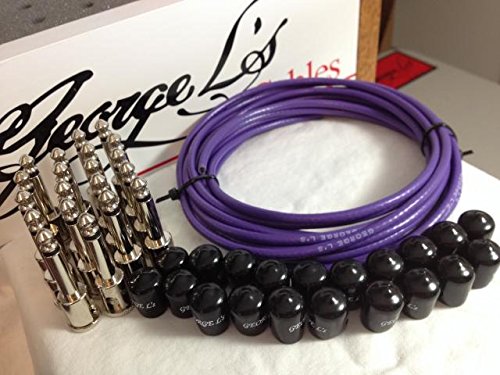 George L's 155 Pedalboard Effects Cable Kit XL .155 Purple / Nickel - 20/20/20