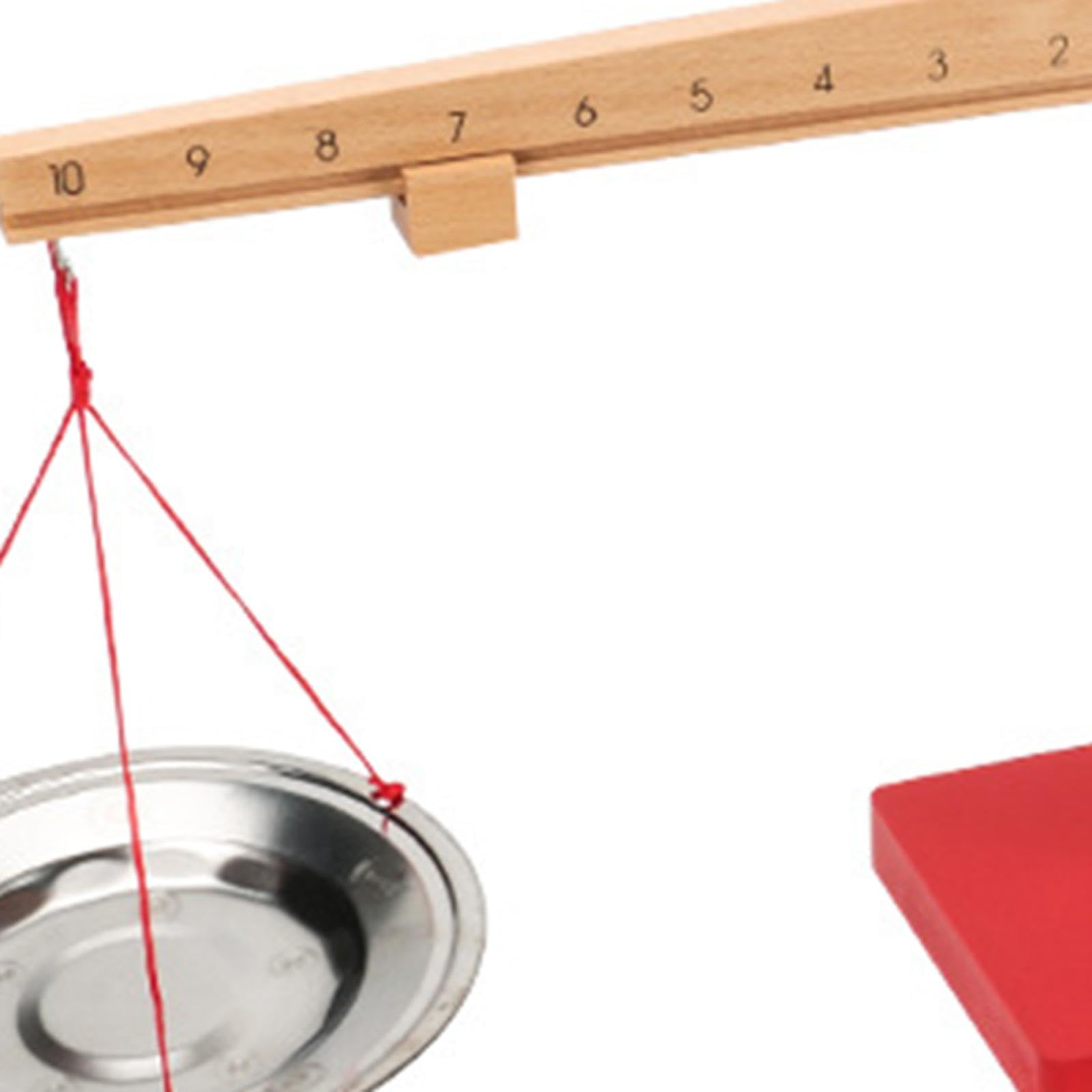 Mathe-Spiel, Montessori-Spielzeug, tragbares Lernspielzeug, Holz, Frühes Lernen, Mathe-Lernspiel, Zählblöcke, Balance-Spiel