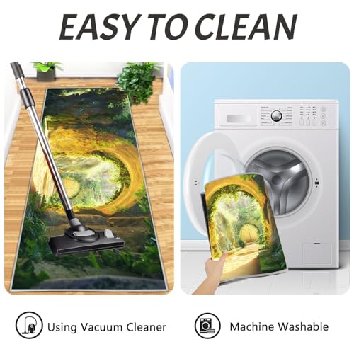 Alfombras de cocina lavables antifatiga para evitar resbalones juego de 2 tapetes JEDTAKCT hiedra 7