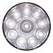 United Pacific 4" Round Clear White 10 LED Reverse Back Up Utility Light Kits