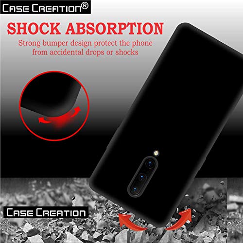 Image of Case Creation Compatible with Oneplus 9 Pro 2021 Back case, Oneplus 9 Pro Slim Flexible Smart Look case with 360 Camera All Angle Protection (Pure Black)
