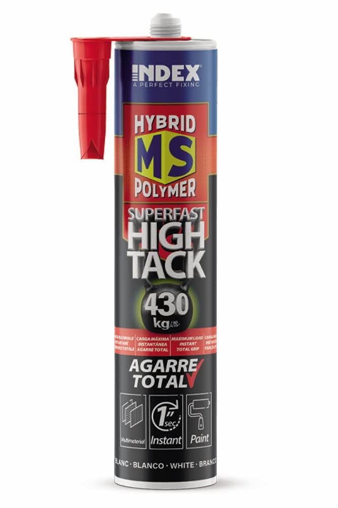 Colle de montage hybride Superfast - Blanc - 290 ml - Qualité polymère - Mastic de construction - Pour l'intérieur et l'extérieur
