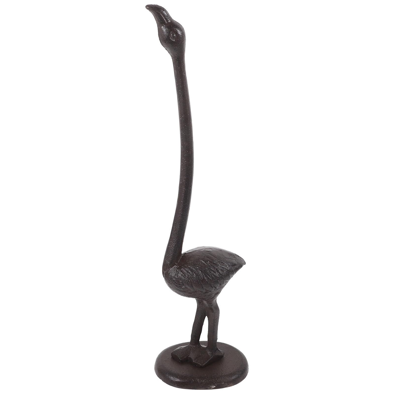 VICASKY Distributeur de Papier essuie-Tout en Fer Motif Flamant Rose rétro pour Table et Pique- adapté Maison et Bureau 1 pièce