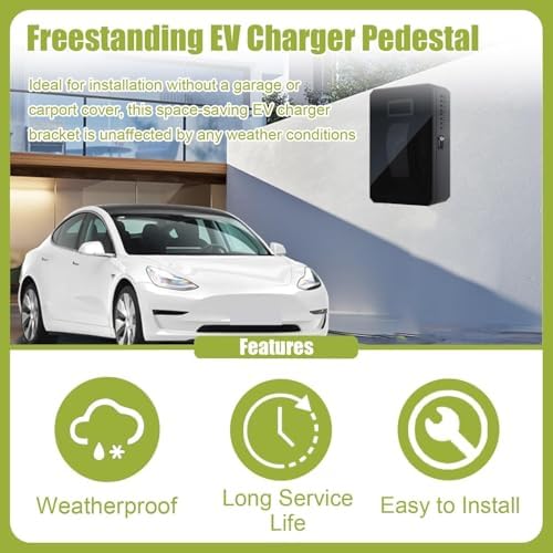 Caja protectora para cargador de vehículos eléctricos con cerradura de combinación, diseño para montaje en pared para asegurar los accesorios de carga de vehículos eléctricos en interiores y exterio